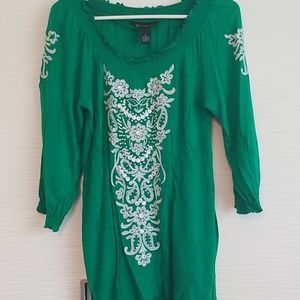 INC three quarter sleeve top